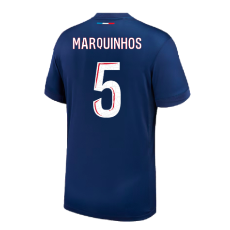 2024-2025 PSG Paris Saint Germain Home Shirt (Kids) (Marquinhos 5)