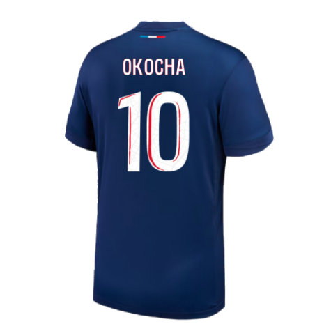 2024-2025 PSG Paris Saint Germain Home Shirt (Okocha 10)