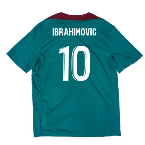 2024-2025 PSG Strike Dri-Fit Training Shirt (Teal) (Ibrahimovic 10)