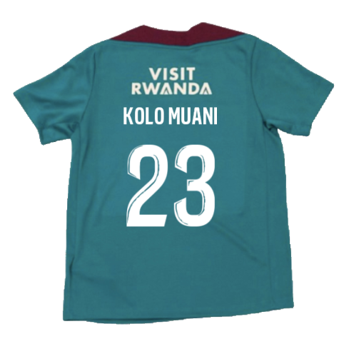 2024-2025 PSG Strike Dri-Fit Training Shirt (Teal) - Kids (Kolo Muani 23)
