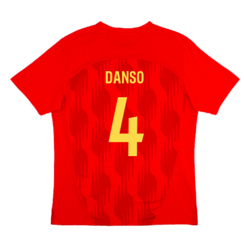 2024-2025 Racing Lens Pre-Match Shirt (Red) (Danso 4)