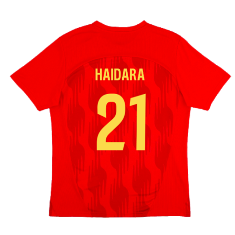 2024-2025 Racing Lens Pre-Match Shirt (Red) (Haidara 21)