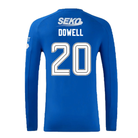 2024-2025 Rangers Long Sleeve Home Shirt (Dowell 20)