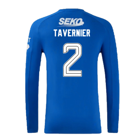 2024-2025 Rangers Long Sleeve Home Shirt (Tavernier 2)