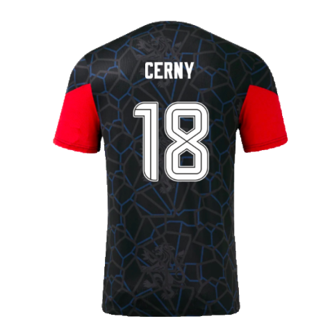 2024-2025 Rangers Third Matchday Tee (Black) (Cerny 18)