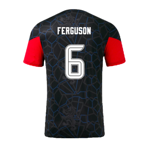 2024-2025 Rangers Third Matchday Tee (Black) (Ferguson 6)