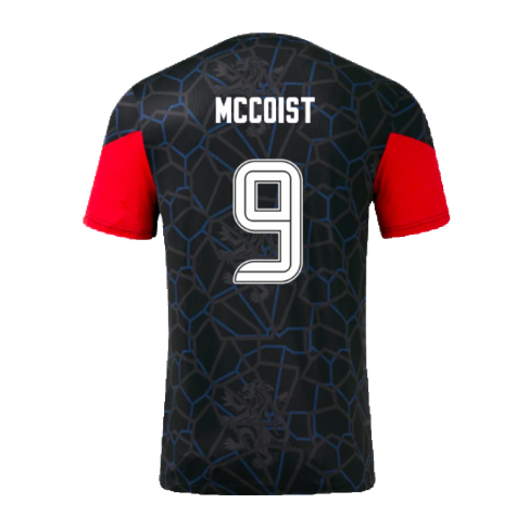 2024-2025 Rangers Third Matchday Tee (Black) (McCoist 9)