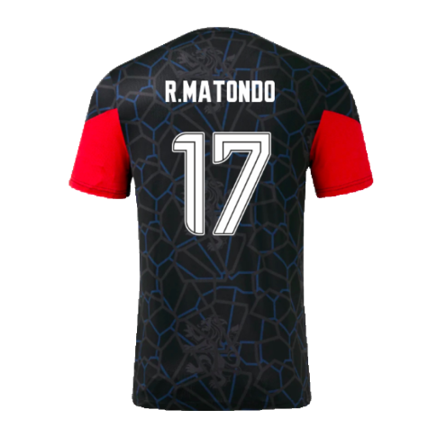 2024-2025 Rangers Third Matchday Tee (Black) (R.Matondo 17)