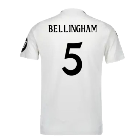 2024-2025 Real Madrid Authentic Home Shirt (Bellingham 5)