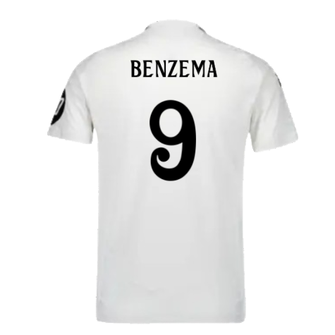 2024-2025 Real Madrid Authentic Home Shirt (Benzema 9)