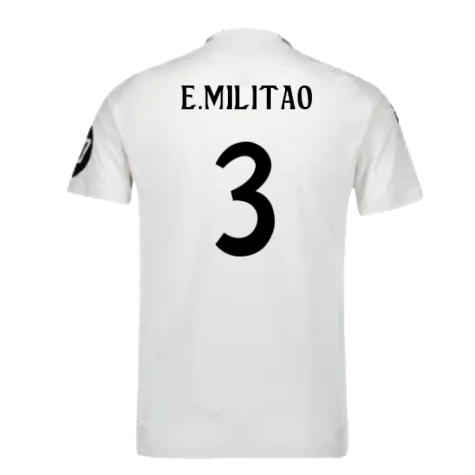 2024-2025 Real Madrid Authentic Home Shirt (E.Militao 3)