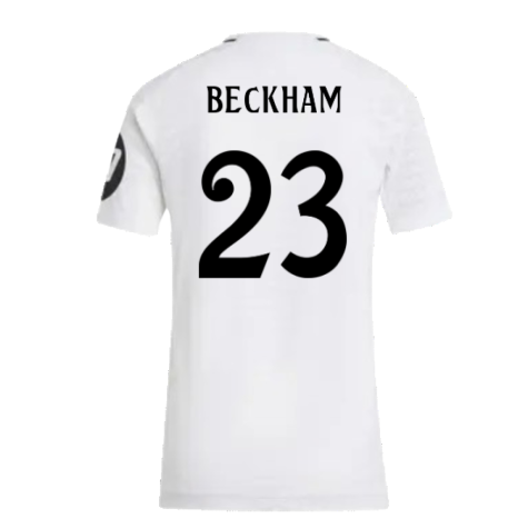 2024-2025 Real Madrid Authentic Home Shirt (Womens) (Beckham 23)