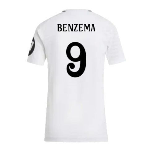 2024-2025 Real Madrid Authentic Home Shirt (Womens) (Benzema 9)