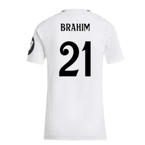 2024-2025 Real Madrid Authentic Home Shirt (Womens) (Brahim 21)