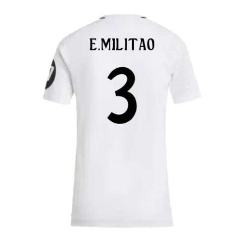 2024-2025 Real Madrid Authentic Home Shirt (Womens) (E.Militao 3)