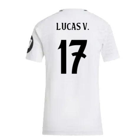 2024-2025 Real Madrid Authentic Home Shirt (Womens) (Lucas V. 17)