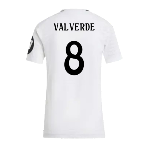 2024-2025 Real Madrid Authentic Home Shirt (Womens) (Valverde 8)