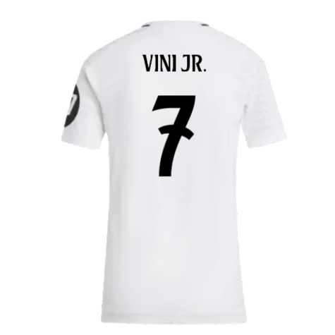 2024-2025 Real Madrid Authentic Home Shirt (Womens) (Vini Jr. 7)