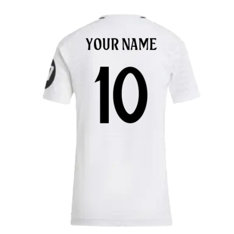 2024-2025 Real Madrid Authentic Home Shirt (Womens) (Your Name)