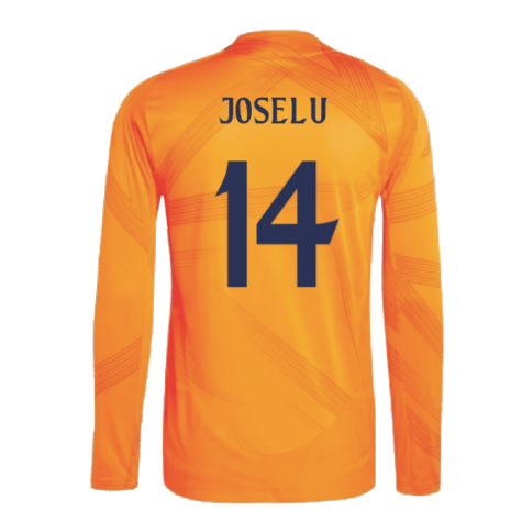 2024-2025 Real Madrid Authentic Long Sleeve Away Shirt (Joselu 14)