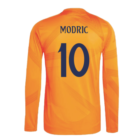 2024-2025 Real Madrid Authentic Long Sleeve Away Shirt (Modric 10)