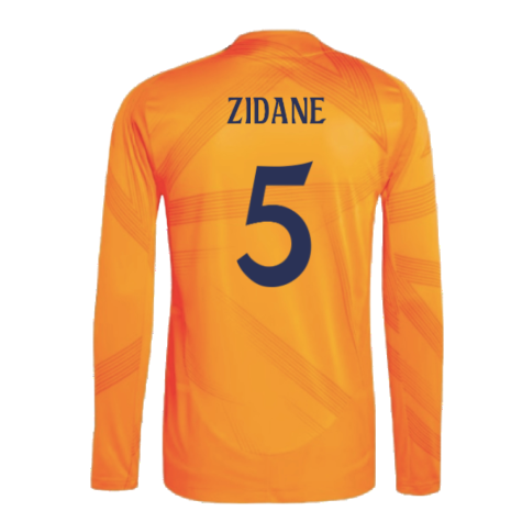 2024-2025 Real Madrid Authentic Long Sleeve Away Shirt (Zidane 5)