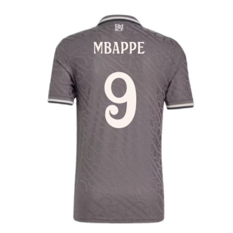 2024-2025 Real Madrid Authentic Third Shirt (Mbappe 9)