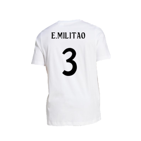 2024-2025 Real Madrid DNA Graphic Tee (White) (E.Militao 3)