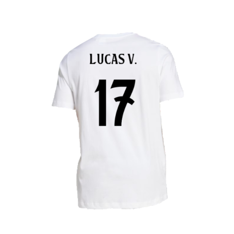 2024-2025 Real Madrid DNA Graphic Tee (White) (Lucas V. 17)