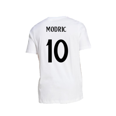 2024-2025 Real Madrid DNA Graphic Tee (White) (Modric 10)