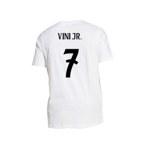 2024-2025 Real Madrid DNA Graphic Tee (White) (Vini Jr. 7)