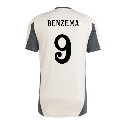 2024-2025 Real Madrid EU Training Jersey (Putty Mauve) (Benzema 9)