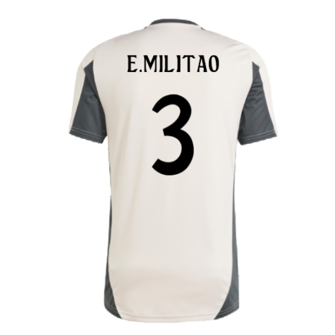 2024-2025 Real Madrid EU Training Jersey (Putty Mauve) (E.Militao 3)