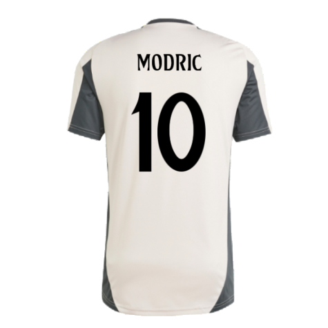 2024-2025 Real Madrid EU Training Jersey (Putty Mauve) (Modric 10)