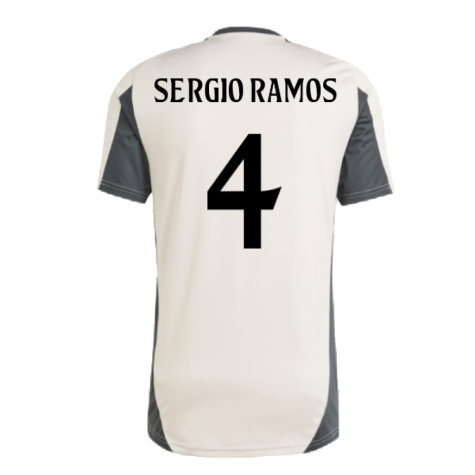 2024-2025 Real Madrid EU Training Jersey (Putty Mauve) (Sergio Ramos 4)