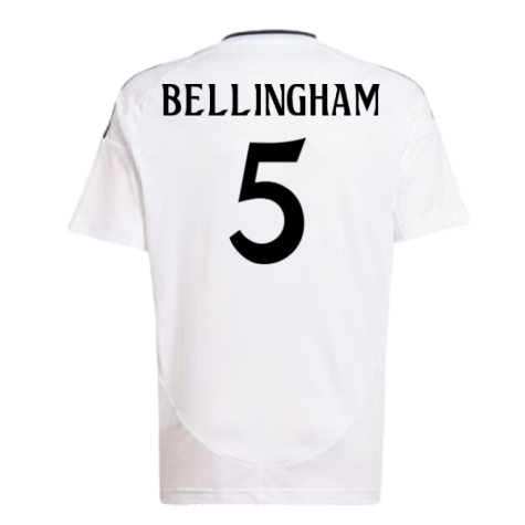 2024-2025 Real Madrid Home Shirt (Kids) (Bellingham 5)