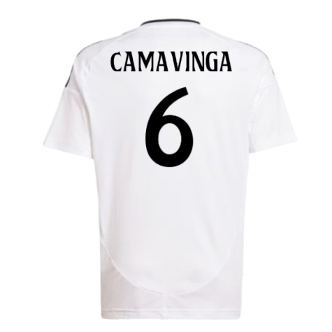 2024-2025 Real Madrid Home Shirt (Kids) (Camavinga 6)