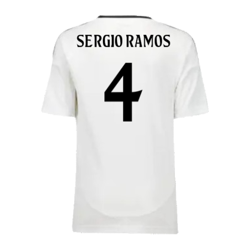 2024-2025 Real Madrid Home Youth Kit (Sergio Ramos 4)