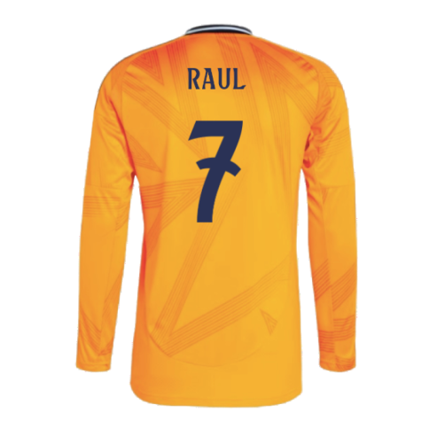 2024-2025 Real Madrid Long Sleeve Away Shirt (Raul 7)