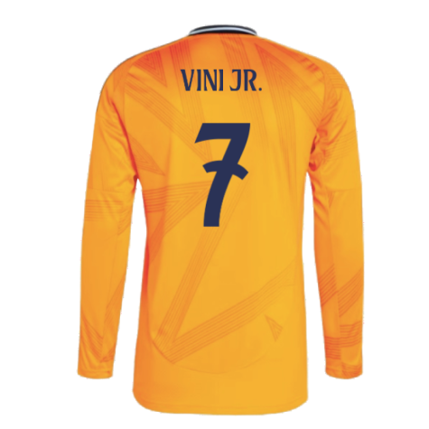 2024-2025 Real Madrid Long Sleeve Away Shirt (Vini Jr. 7)