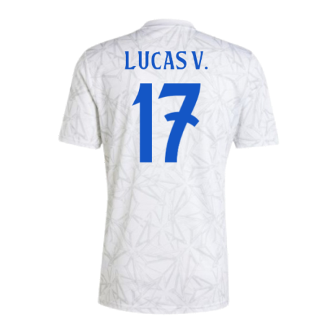 2024-2025 Real Madrid Pre-Match Shirt (White) (Lucas V. 17)