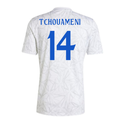 2024-2025 Real Madrid Pre-Match Shirt (White) (Tchouameni 14)