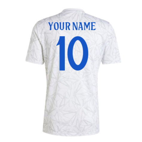 2024-2025 Real Madrid Pre-Match Shirt (White) (Your Name)