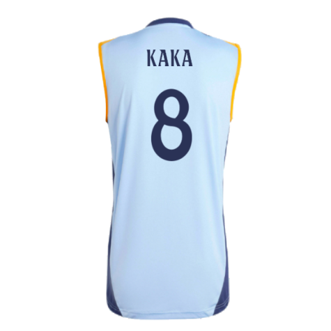 2024-2025 Real Madrid Sleeveless Jersey (Glow Blue) (Kaka 8)