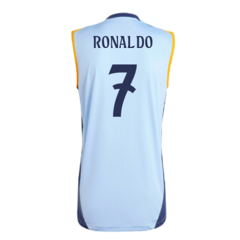 2024-2025 Real Madrid Sleeveless Jersey (Glow Blue) (Ronaldo 7)