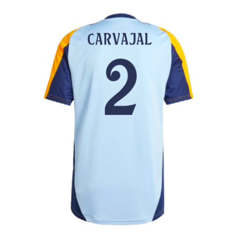 2024-2025 Real Madrid Training Shirt (Glow Blue) (Carvajal 2)