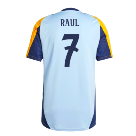 2024-2025 Real Madrid Training Shirt (Glow Blue) (Raul 7)