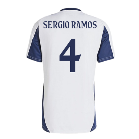 2024-2025 Real Madrid Training Shirt (White) (Sergio Ramos 4)