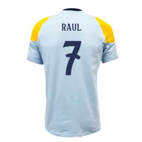 2024-2025 Real Madrid Training Tee (Glow Blue) (Raul 7)