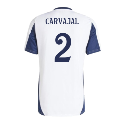 2024-2025 Real Madrid Training Tee (White) (Carvajal 2)